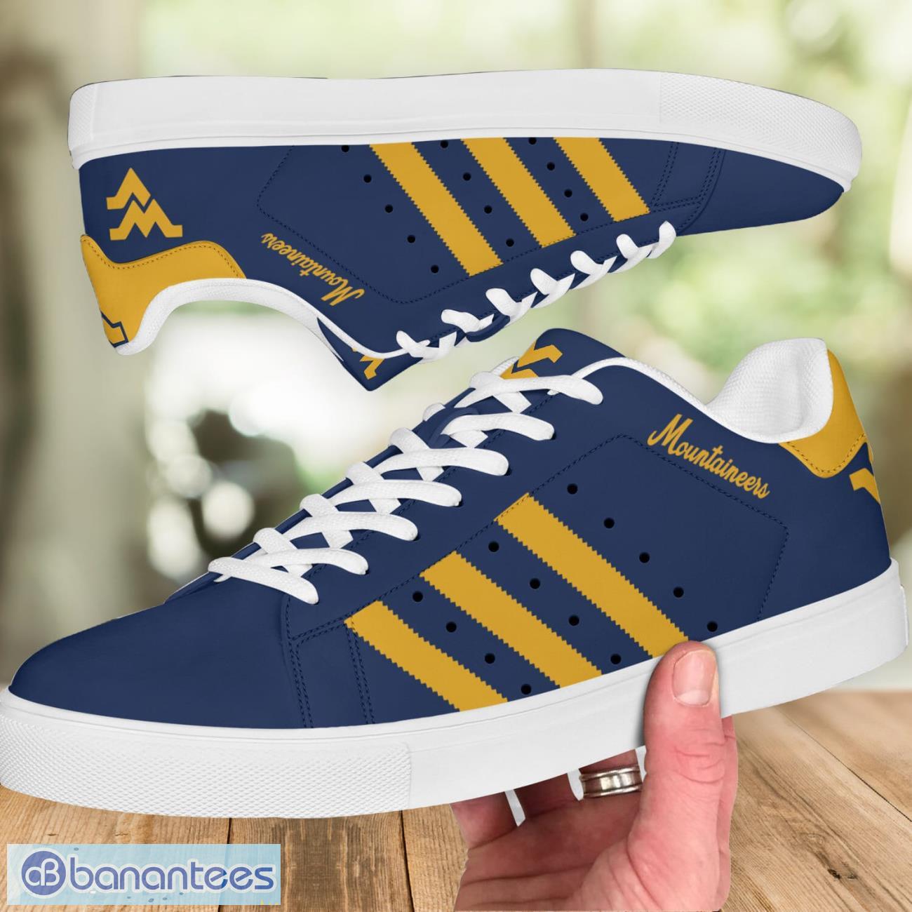 west virginia mountaineers football low top skate shoes fans sneakers men women gift 1 image West Virginia Mountaineers Football Low Top Skate Shoes Fans Sneakers Men Women Gift Product Photo 2