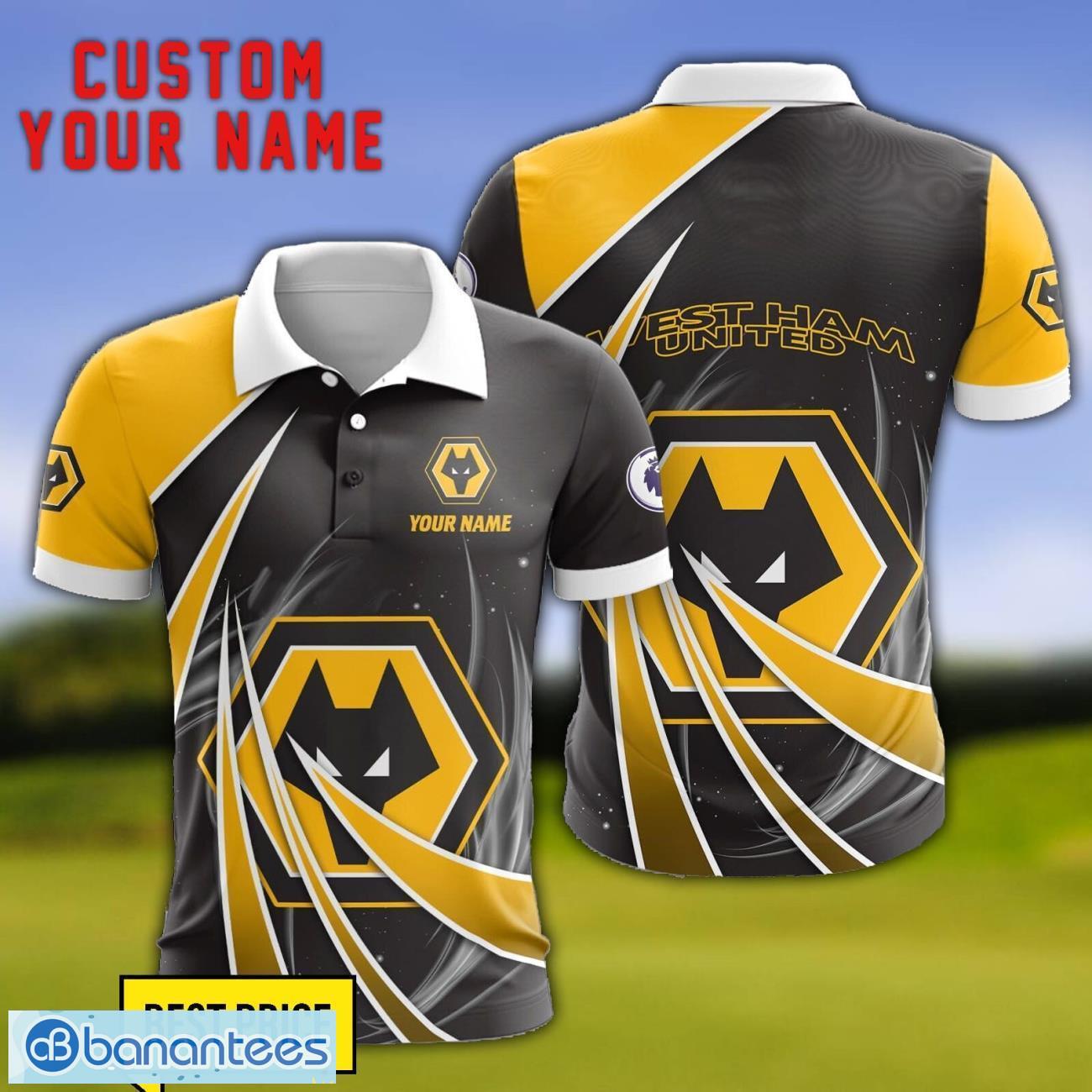 wolverhampton wanderers fc personalized name 3d polo shirt gift for sport golf lover image Wolverhampton Wanderers F.C Personalized Name 3D Polo Shirt Gift For Sport Golf Lover Product Photo 1