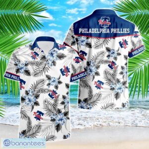 Philadelphia Phillies Tropical Floral Logo Hawaiian Shirt Product Photo 1