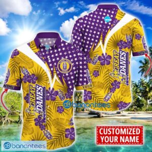 Albany Great Danes Star and Flower Pattern Tropical Hawaiian Shirt Summer Gift For Men Women Custom Name Product Photo 1