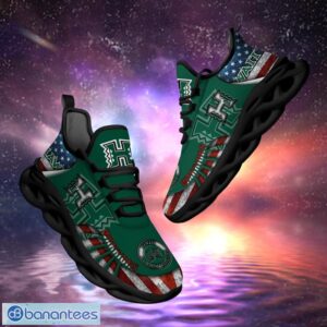 NCAA Hawaii Rainbow Warriors Design Logo & America Flag Gift For Fans Max Shoes Product Photo 1