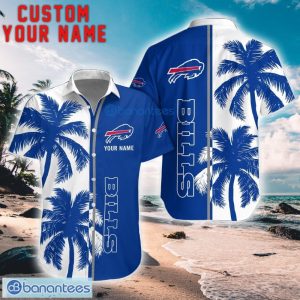 Buffalo Bills Coconut Pattern Hawaiian Shirt And Shorts Personalized Name Unique Gift For Summer Product Photo 1