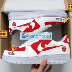 Arsenal F.C. Air Force Shoes Custom Name Gift For Fans AF1 Sneakers Product Photo 1