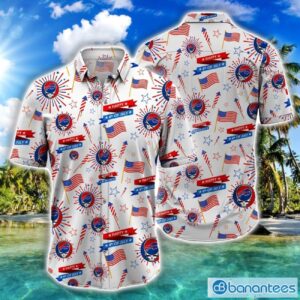 NFL Buffalo Bills Grateful Dead and Sports Logo 4th Of July Hawaiian Shirt Product Photo 1