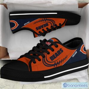 Custom Name Chicago Bears Low Top Shoes For Fans Sport Product Photo 4