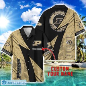 Purdue Boilermakers AOP Hawaiian Shirt Beach Summer Shirt Personalized Name For fans Product Photo 1
