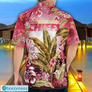 Kansas City Chiefs Tropical Floral Skull 3D Hawaiian Shirt Beach Shirt Halloween Gift Product Photo 2
