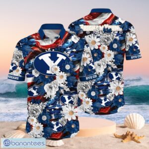 NCAA BYU Cougars Design Logo Gift For Fan Independence Day Hawaii Shirt Full Over Print Product Photo 1
