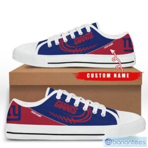Custom Name New York Giants Low Top Shoes For Fans Sport Product Photo 3