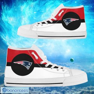 New England Patriots Bright Colours Logo High Top Shoes Product Photo 2