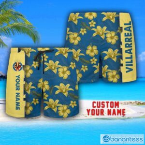 Villarreal Tropical Combo Hawaiian Shirt And Shorts Personalized Name For Fans Product Photo 3