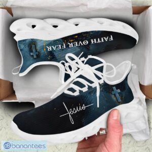 Faith Over Fear Jesus Max Soul Shoes Running Sneakers Sport Sneakers Gift Product Photo 2