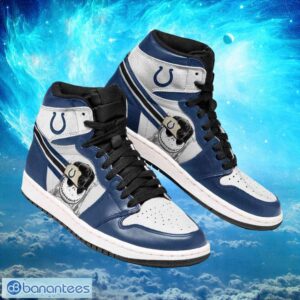 NFL Indianapolis Colts Custom Jack Skellington Printing Air Jordan Hightop Shoes Product Photo 1