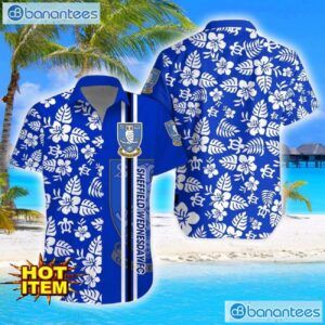 Sheffield Wednesday Turtle Flower Pattern Aloha Hawaiian Shirt And Shorts Beach Set For Men And Women Product Photo 1