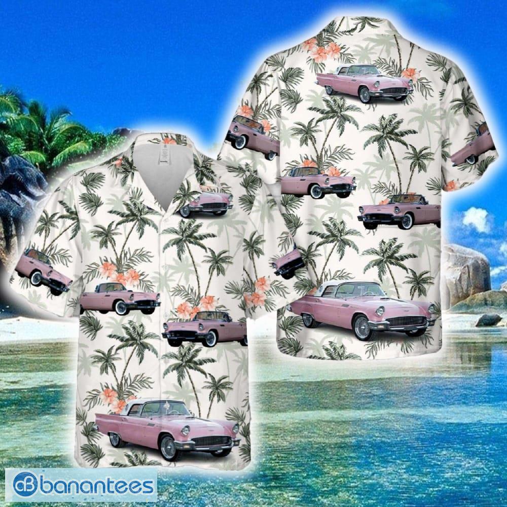 1957 pink ford thunderbird hawaiian shirt for beach fans image 1957 Pink Ford Thunderbird Hawaiian Shirt For Beach Fans - 1957 Pink Ford Thunderbird Hawaiian Shirt For Beach Fans