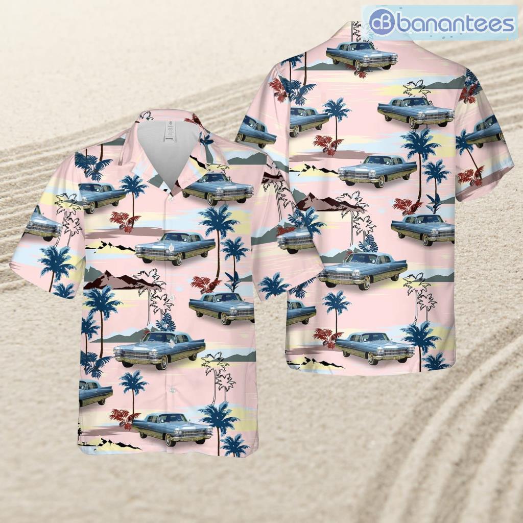 1963 cadillac series 62 convertible tropical beach hawaiian shirt image 1963 Cadillac Series 62 Convertible Tropical Beach Hawaiian Shirt Product Photo 1