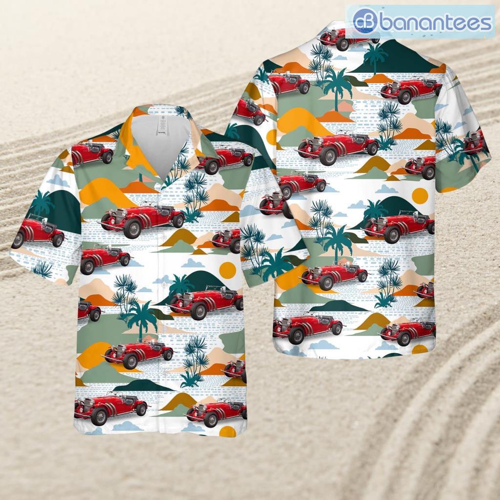 1966 excalibur ssk series i roadster tropical beach hawaiian shirt image 1966 Excalibur Ssk Series I Roadster Tropical Beach Hawaiian Shirt Product Photo 1