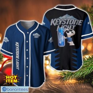 Keystone Light Snoopy Baseball Jersey Shirt For Snoopy Lovers Gift Ideas Product Photo 1