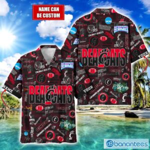 Cincinnati Bearcats Football Beach Shirts Logo Custom Name Hawaiian Shirt Product Photo 1