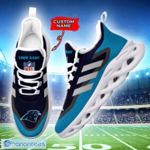 Carolina Panthers NFL Max Soul Shoes Sneakers Custom Name Big Striped Sneakers For Fans Product Photo 2