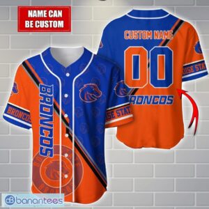 NCAA Boise State Broncos Custom Name And Number Sport Baseball Jersey Shirt Product Photo 1