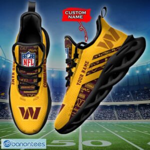 Washington Commanders NFL Max Soul Shoes Sneakers Custom Name All Printed Logo Team For Fans Product Photo 3