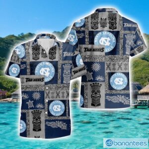North Carolina Tar Heels Hawaiian Tiki Vintage Patterns Hawaiian Shirt Summer Gift Product Photo 1