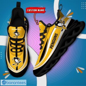 NHL Pittsburgh Penguins Sneakers Clunky Max Soul Shoes Men Women Team Shoes Product Photo 6