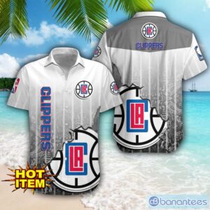 Los Angeles Clippers Logo Broken Wall Printed 3D Hawaiian Shirt For Fans Product Photo 1