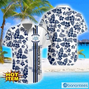 Preston North End F.C Turtle Flower Pattern Aloha Hawaiian Shirt And Shorts Beach Set For Men And Women Product Photo 1