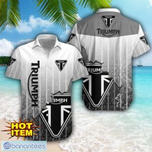 Triumph Motorcycles Logo Broken Wall Printed 3D Hawaiian Shirt For Fans Product Photo 1