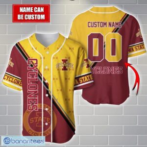 NCAA Iowa State Cyclones Custom Name And Number Sport Baseball Jersey Shirt Product Photo 1
