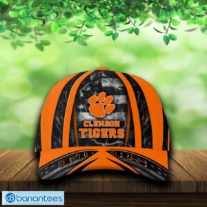 Clemson Tigers USA Flag Patriotic Cap & Hat Print Independence Day For Fans - Clemson Tigers USA Flag Patriotic Cap_3