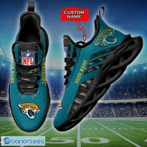 Jacksonville Jaguars NFL Max Soul Shoes Sneakers Custom Name All Printed Logo Team For Fans Product Photo 3