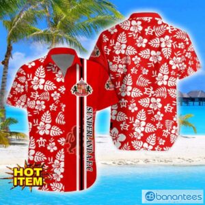 Sunderland A.F.C Turtle Flower Pattern Aloha Hawaiian Shirt And Shorts Beach Set For Men And Women Product Photo 1
