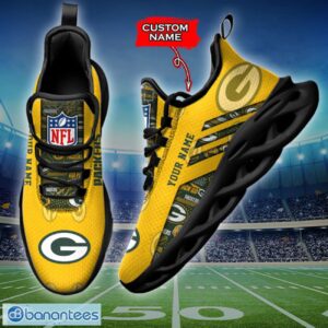 Green Bay Packers NFL Max Soul Shoes Sneakers Custom Name All Printed Logo Team For Fans Product Photo 3