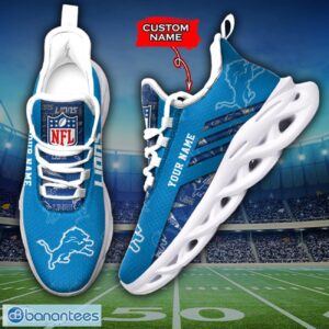 Detroit Lions NFL Max Soul Shoes Sneakers Custom Name All Printed Logo Team For Fans Product Photo 2