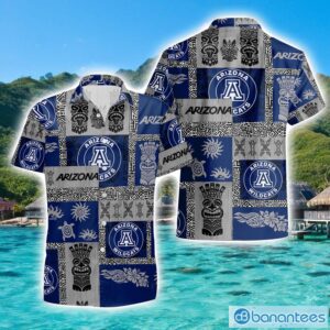 Arizona Wildcats Hawaiian Tiki Vintage Patterns Hawaiian Shirt Summer Gift Product Photo 1