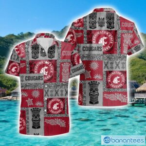 Washington State Cougars Deacons Tiki Vintage Patterns Hawaiian Shirt Summer Gift Product Photo 1