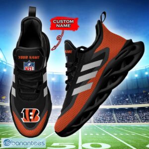 Cincinnati Bengals NFL Max Soul Shoes Sneakers Custom Name Big Striped Sneakers For Fans Product Photo 3