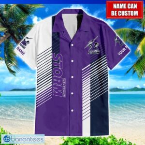 Melbourne Storm NRL Custom Name Hawaiian Shirt For Men And Women Beach Gift Product Photo 1