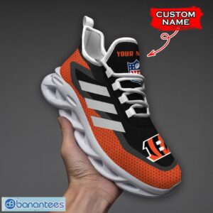 Cincinnati Bengals NFL Max Soul Shoes Sneakers Custom Name Big Striped Sneakers For Fans Product Photo 1