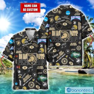 Army Black Knights Football Beach Shirts Logo Custom Name Hawaiian Shirt Product Photo 1