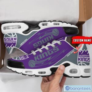 Sacramento Kings NBA Air Cushion Sports Shoes Custom Name TN Sneakers For Fans Product Photo 2
