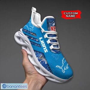 Detroit Lions NFL Max Soul Shoes Sneakers Custom Name All Printed Logo Team For Fans Product Photo 1