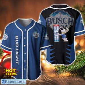 Busch Ligh Orchard Snoopy Baseball Jersey Shirt For Snoopy Lovers Gift Ideas Product Photo 1