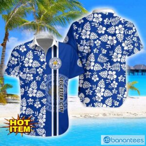 Leicester City F.C Turtle Flower Pattern Aloha Hawaiian Shirt And Shorts Beach Set For Men And Women Product Photo 1