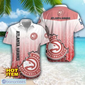 Atlanta Hawks Logo Broken Wall Printed 3D Hawaiian Shirt For Fans Product Photo 1