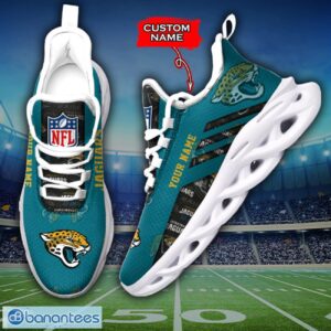 Jacksonville Jaguars NFL Max Soul Shoes Sneakers Custom Name All Printed Logo Team For Fans Product Photo 2