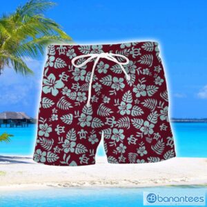 Burnley F.C Turtle Flower Pattern Aloha Hawaiian Shirt And Shorts Beach Set For Men And Women Product Photo 2